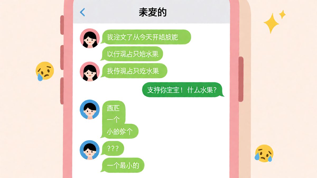 减肥宣言：晚上只吃水果，水果只吃西瓜，西瓜只吃一个小的。