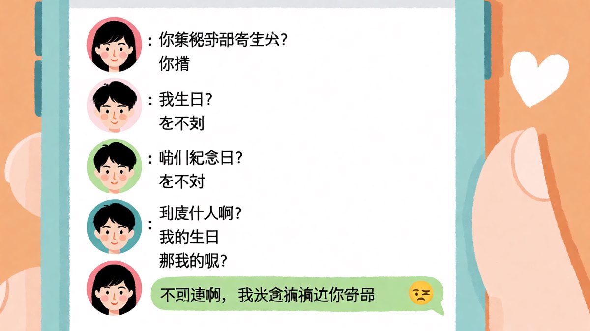 他的密码是自己的生日，而他的手机从未被她的密码解锁过。