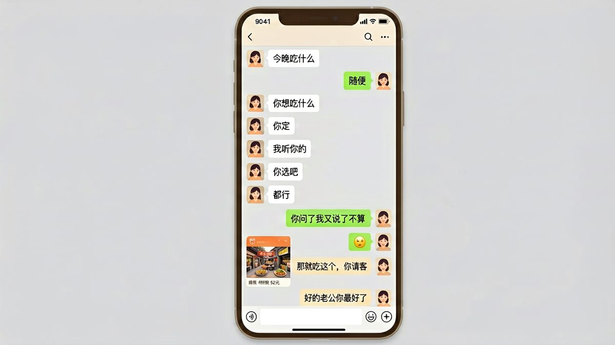 随便二字背后的终极反转——让男朋友请客