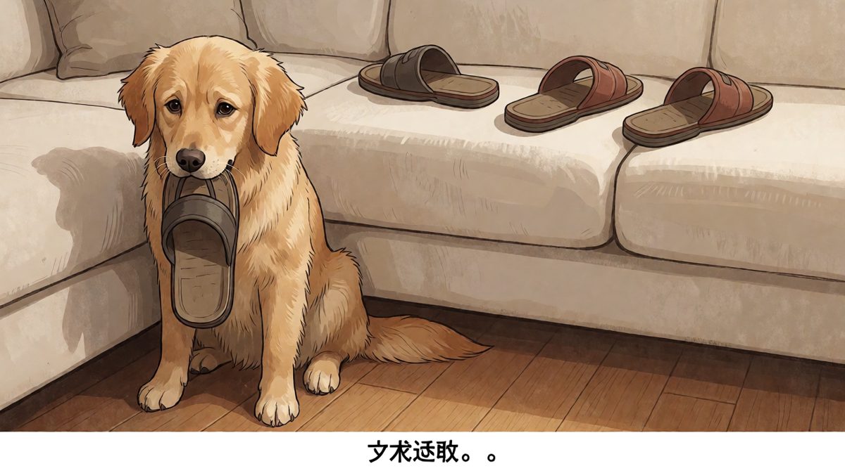 金毛：我只是想帮拖鞋们团聚……
