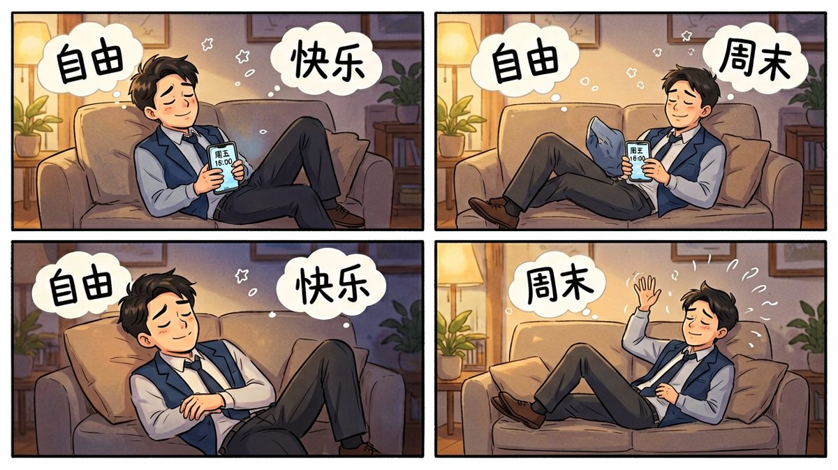 撑过了一周，终于等到周五下班！