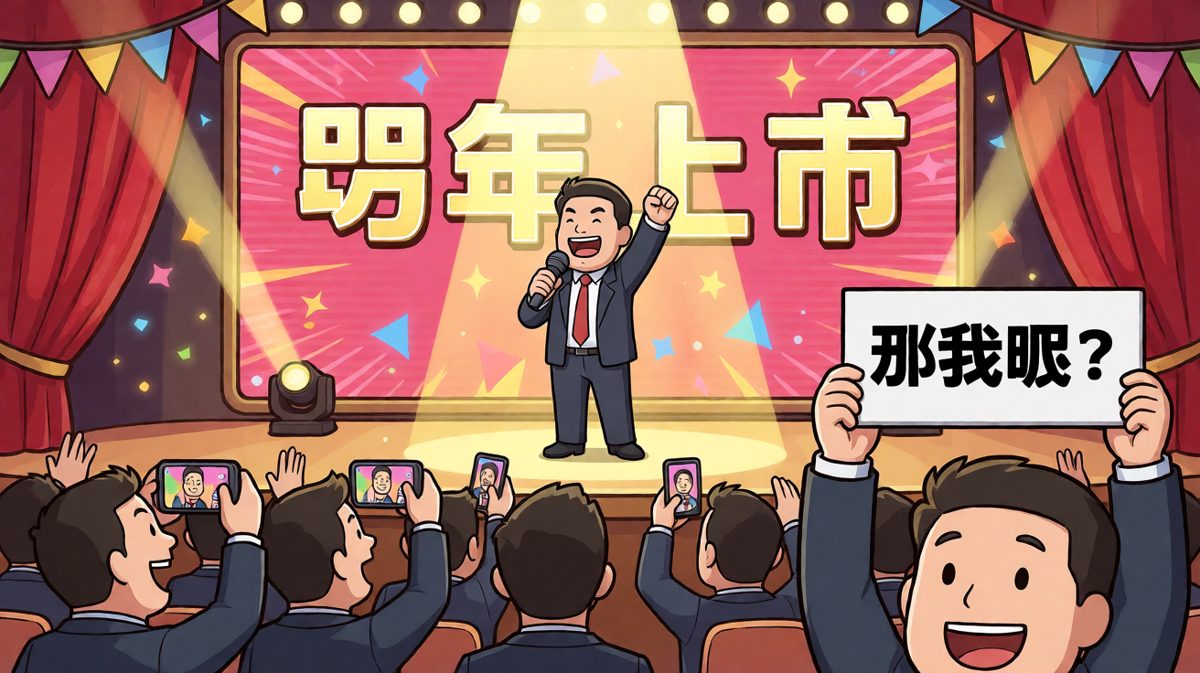 老板画饼：老板喊'公司明年上市！'，员工举手问'那我呢？'，老板答道'你先上市吧——朋友圈那条，记得发'。
