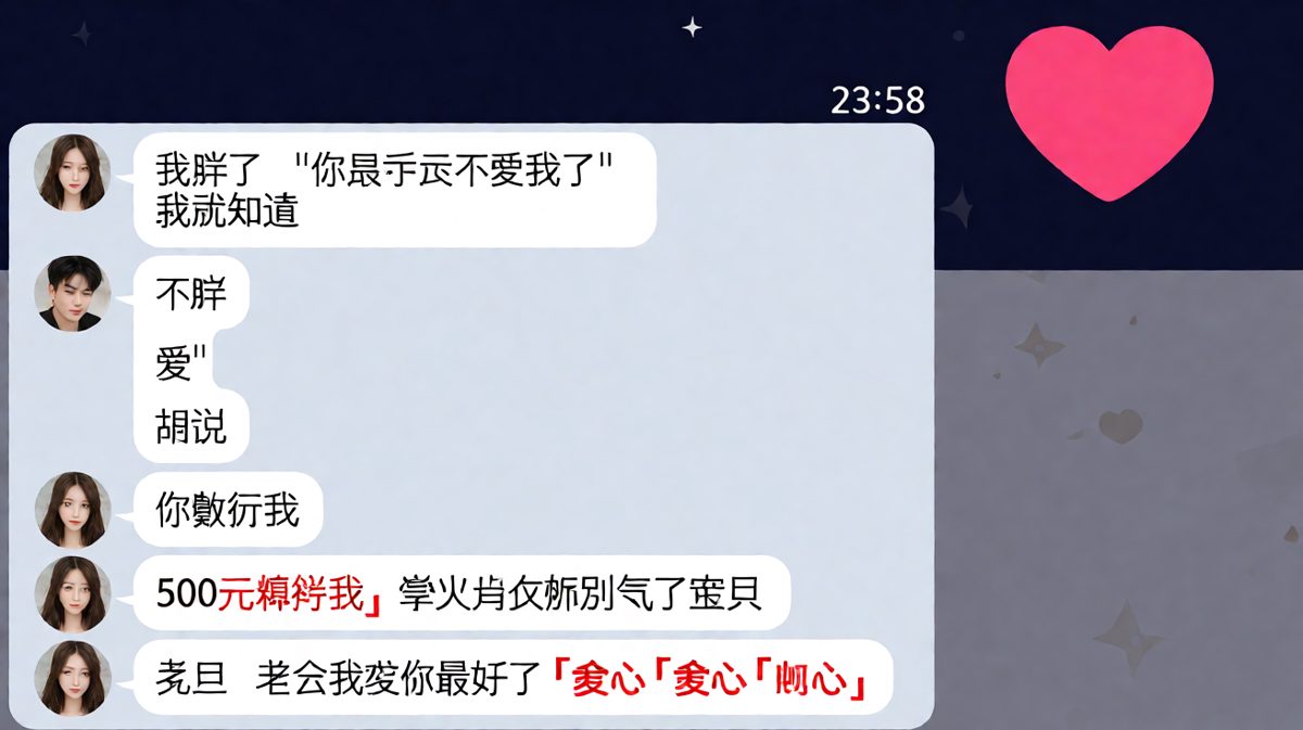 深夜撒娇三连击，一个转账轻松化解危机