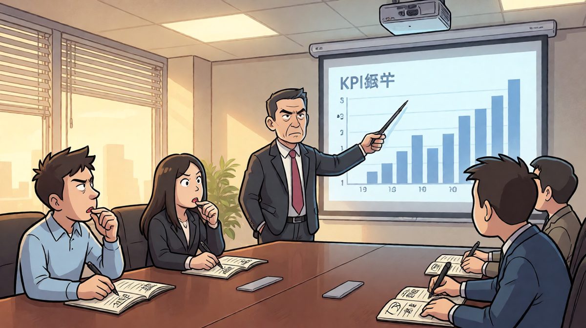 员工说'我昨晚加班到三点，把KPI从负数改成了正数'