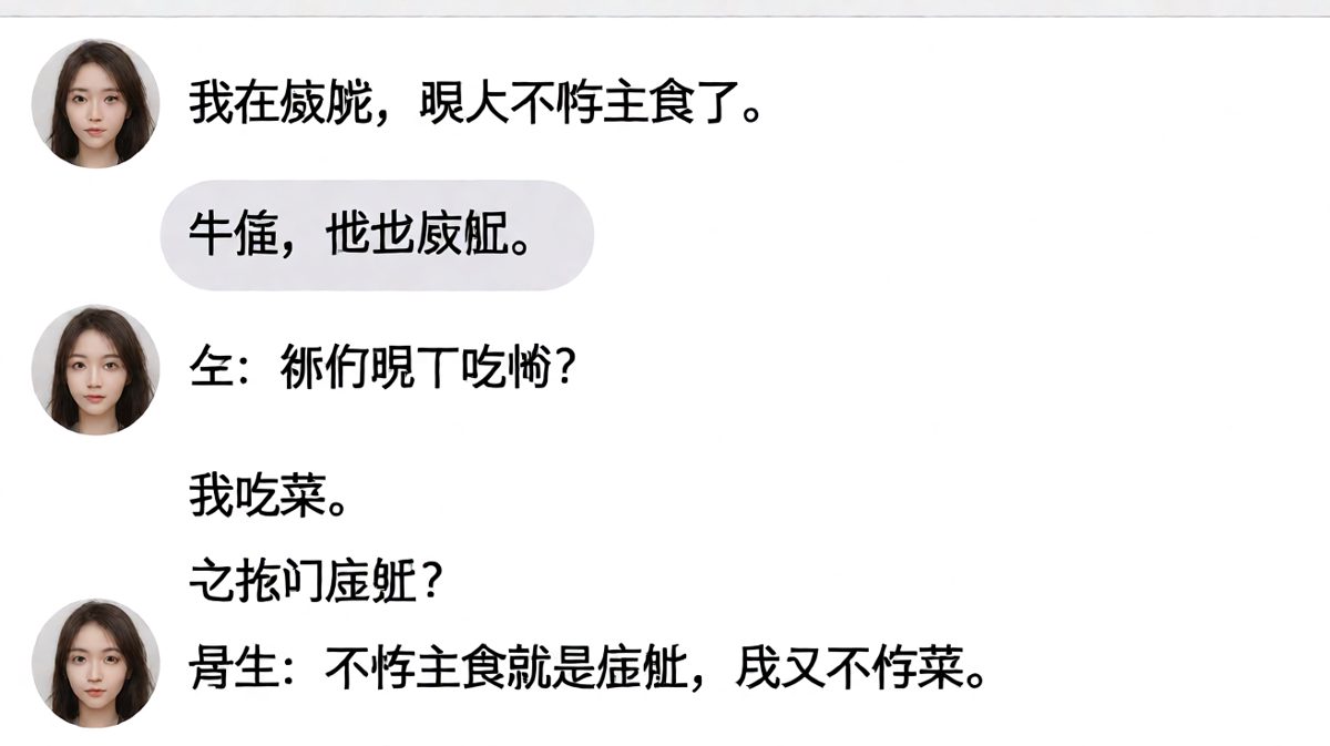 两个人的减肥观，差了整整一个宇宙