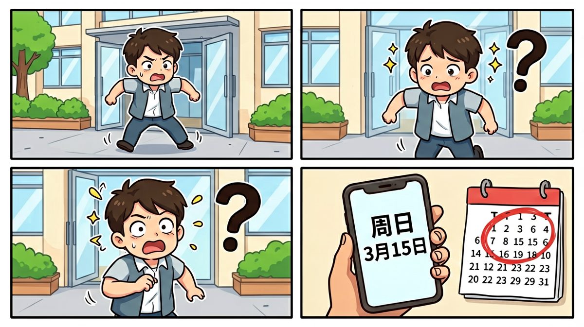 周日……白跑了