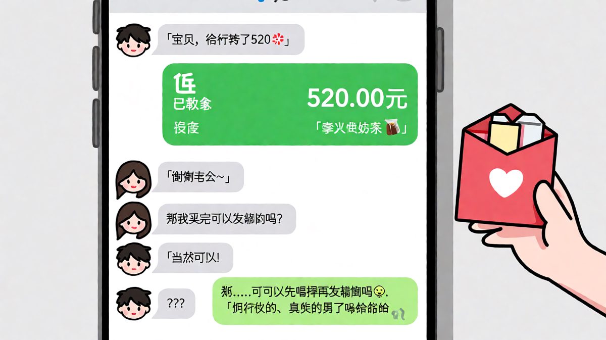 520转账背后藏着一杯奶茶的试探