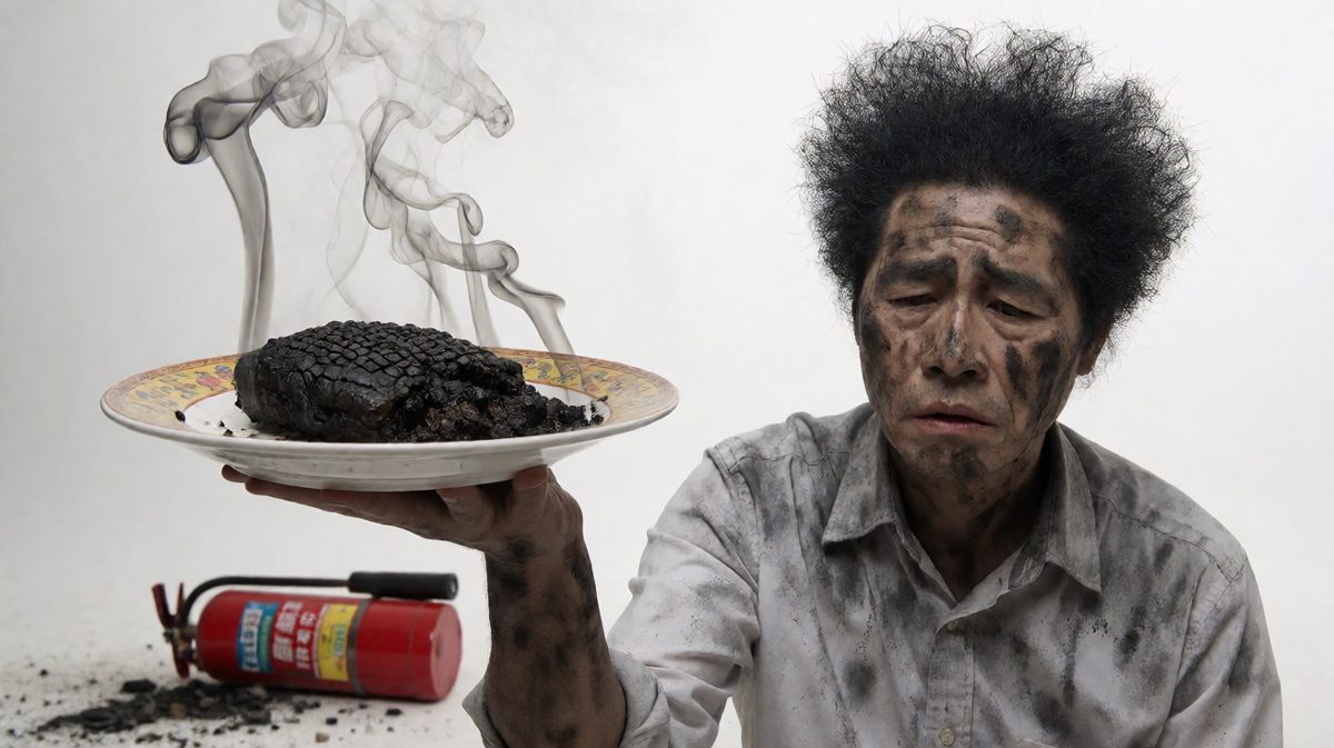 结局：一顿饭换来一次消防体验