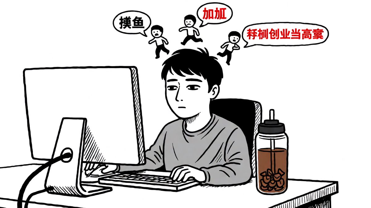 每天上班都在上演内心戏：去留之间，反复横跳。