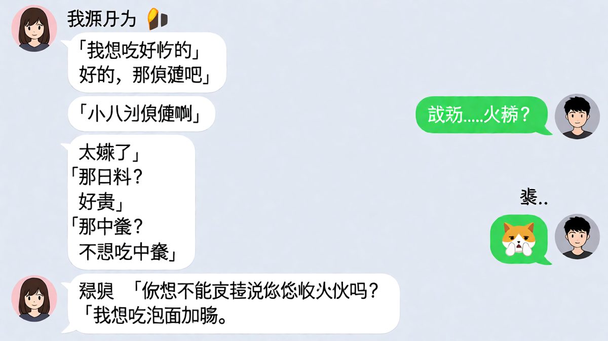 点餐终极难题：随便背后的潜台词是「你要猜中我所有偏好」。