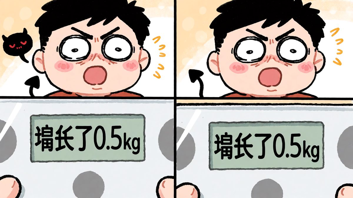 发现体重不降反升，主角瞬间崩溃