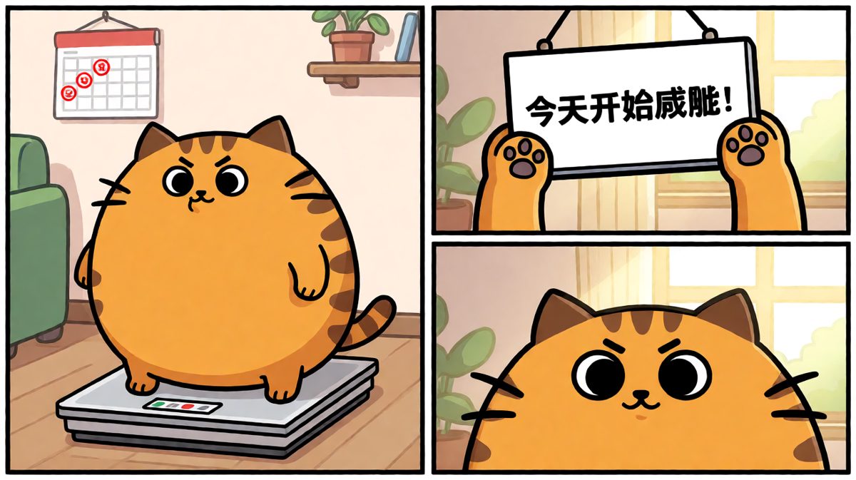 立flag：今天开始减肥！