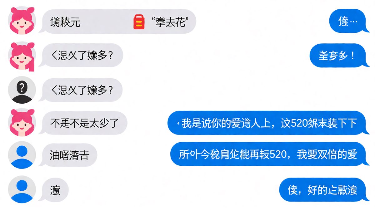 用情话绕了一大圈，其实就想再要点钱