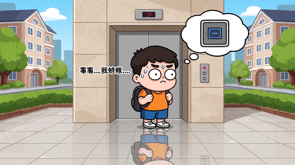 走到门口才猛然想起没带钥匙