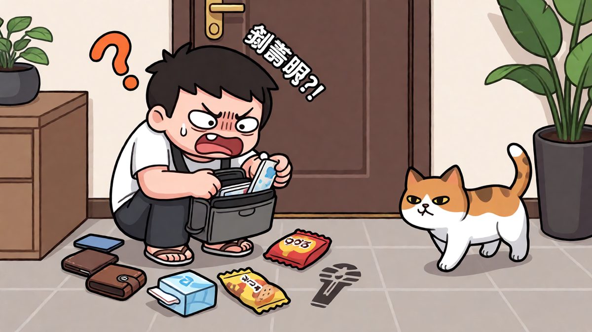 翻遍所有角落却找不到钥匙