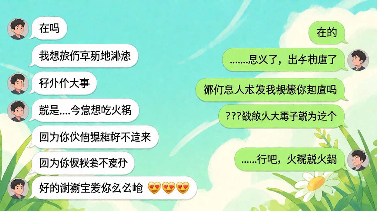 她让他'严肃谈谈'，结果只是为了点火锅