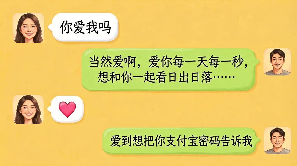 深情告白后突然反转，男生暴露'查账'小心思。