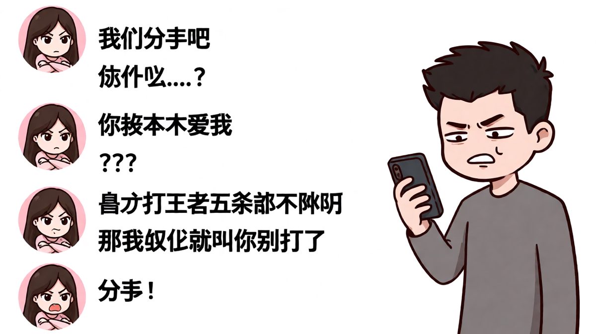 「你根本不爱我」——爱游戏胜过爱我
