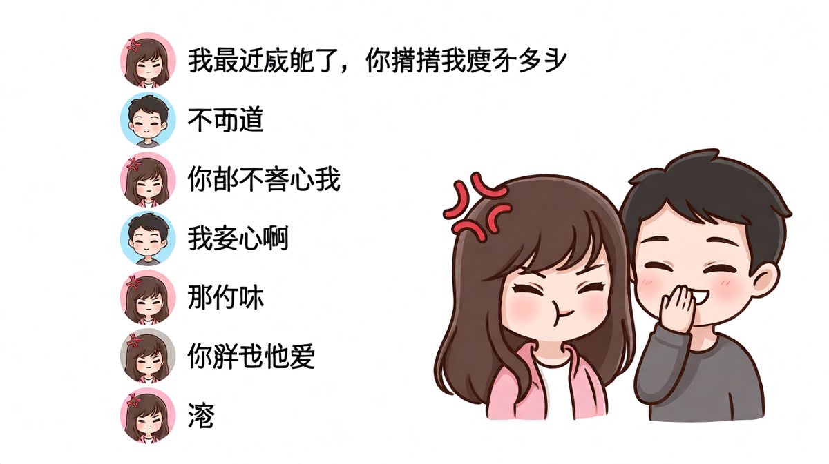 「你胖我也爱」——最扎心的情话