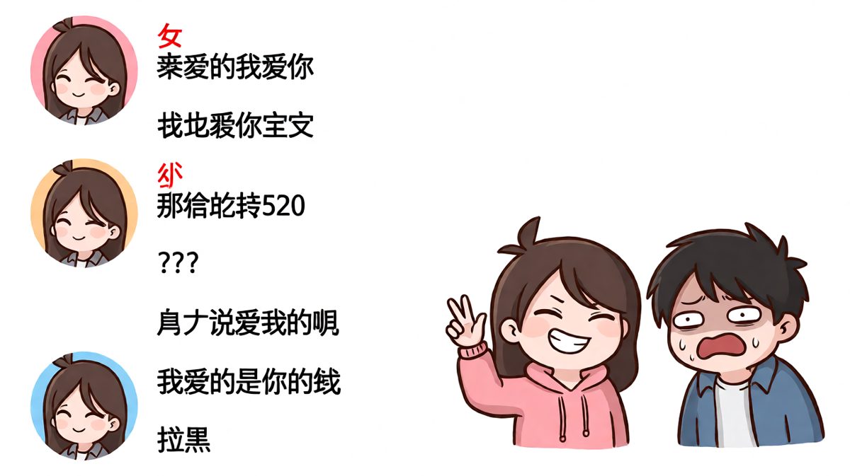 「我爱的是你的钱」——最真实的告白