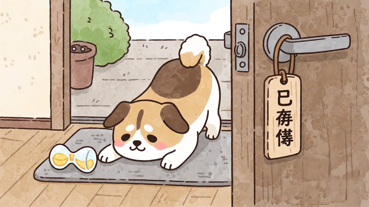 你迟到了10086年，本汪的发型都等乱了……