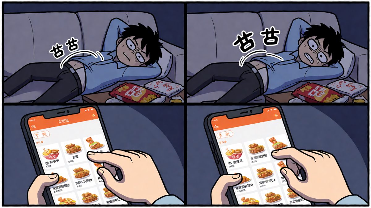 深夜饿到极限，点外卖却选择困难症大爆发