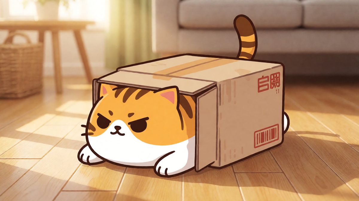 猫：只要我够膨胀，纸箱就是我的家