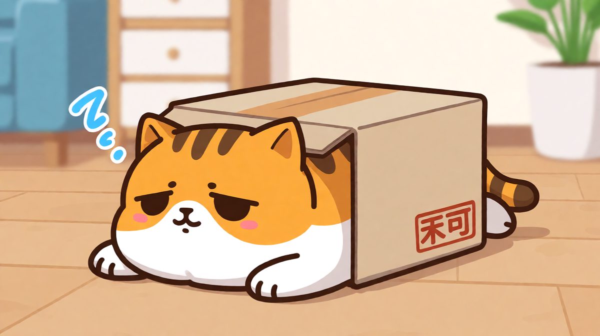 猫：只要我够坚持，纸箱总有一天会适应我的体型