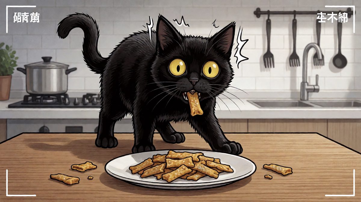 猫：我不是馋，我只是帮你尝尝有没有毒