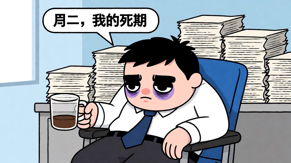 周一的我，灵魂已出窍，只剩躯壳在打卡