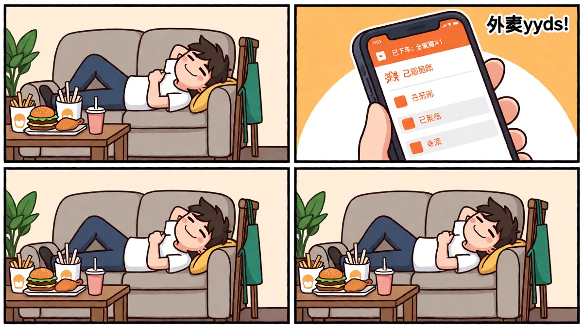 最终向外卖投降，真香