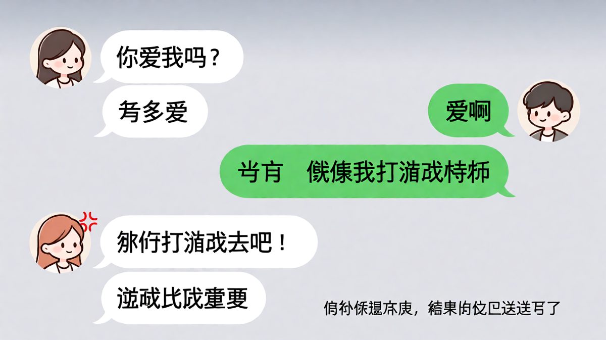 测试男友底线，结果把自己测试没了