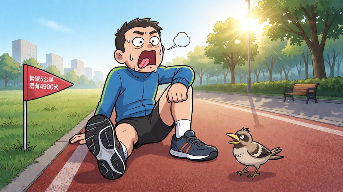 跑了十秒：身体已到达极限