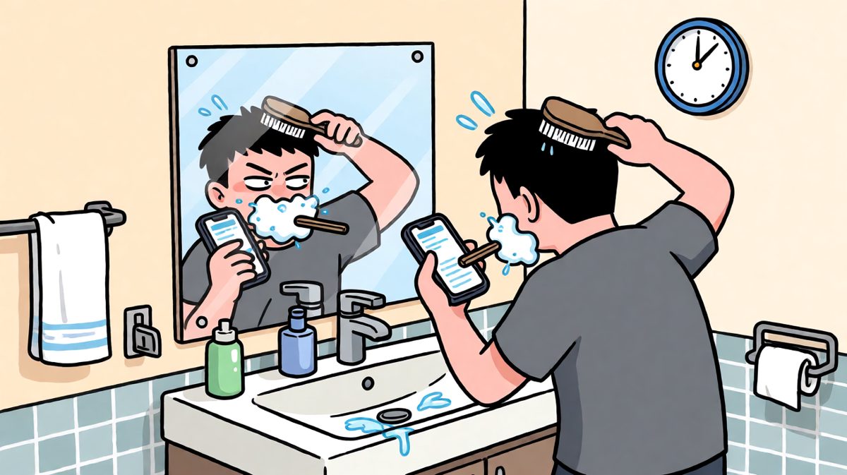 洗漱只是形式，快就行