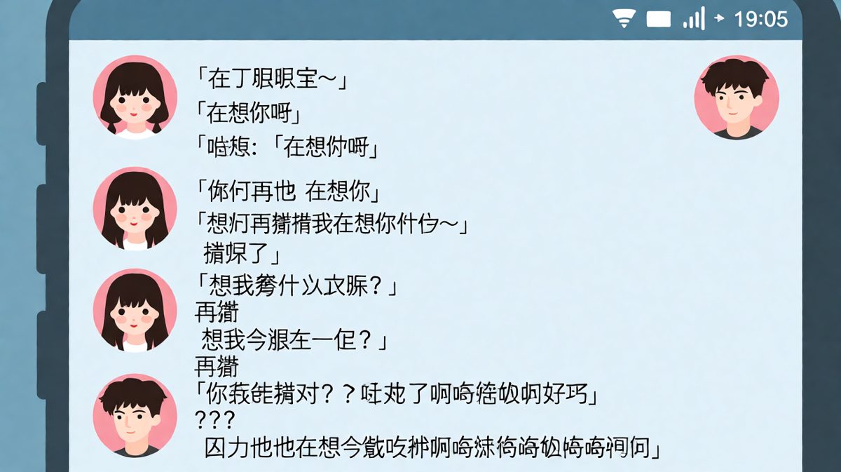 猜来猜去最后发现两个人想的完全不在一个频道上