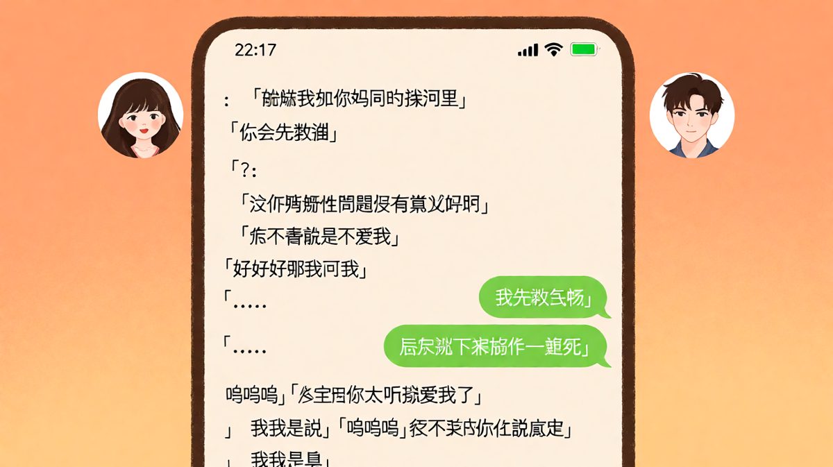 直男求生欲的极限操作——看似送命题，实际是秀恩爱