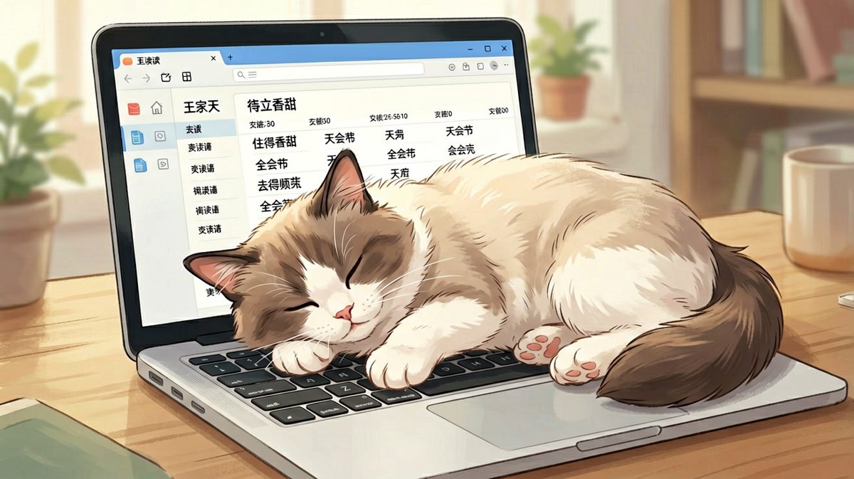 加班人的痛：猫主子比你更爱上班