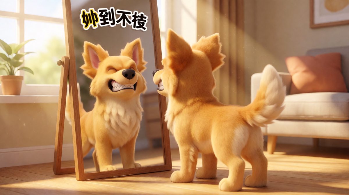 狗：今天也是帅气逼人的一天！