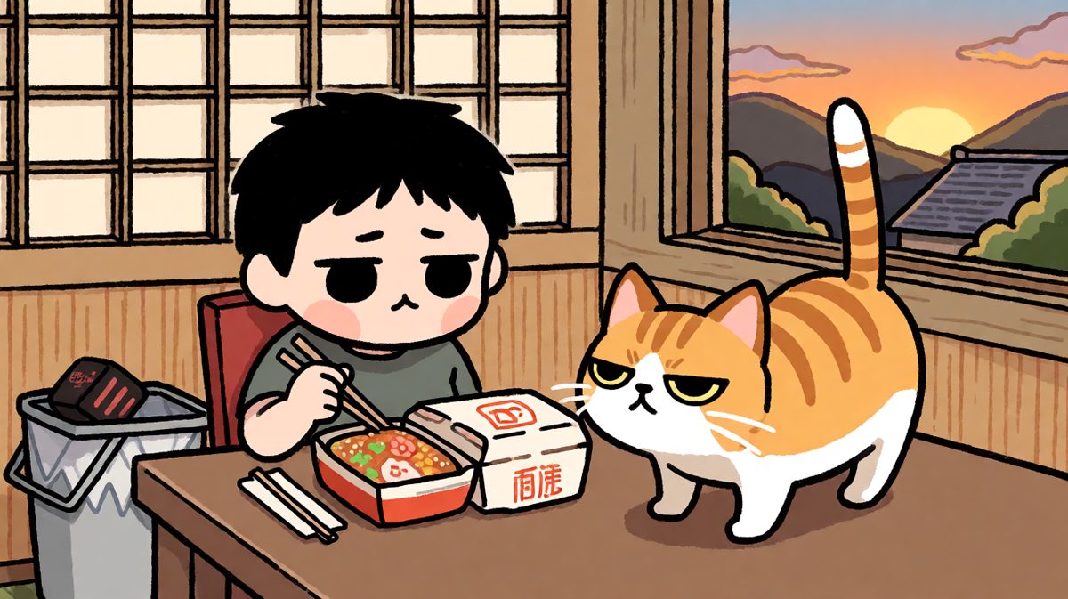 还是外卖香……猫都看不下去了。