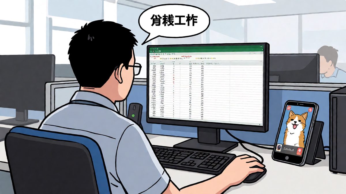 工作不一定要做完，但一定要看起来在忙