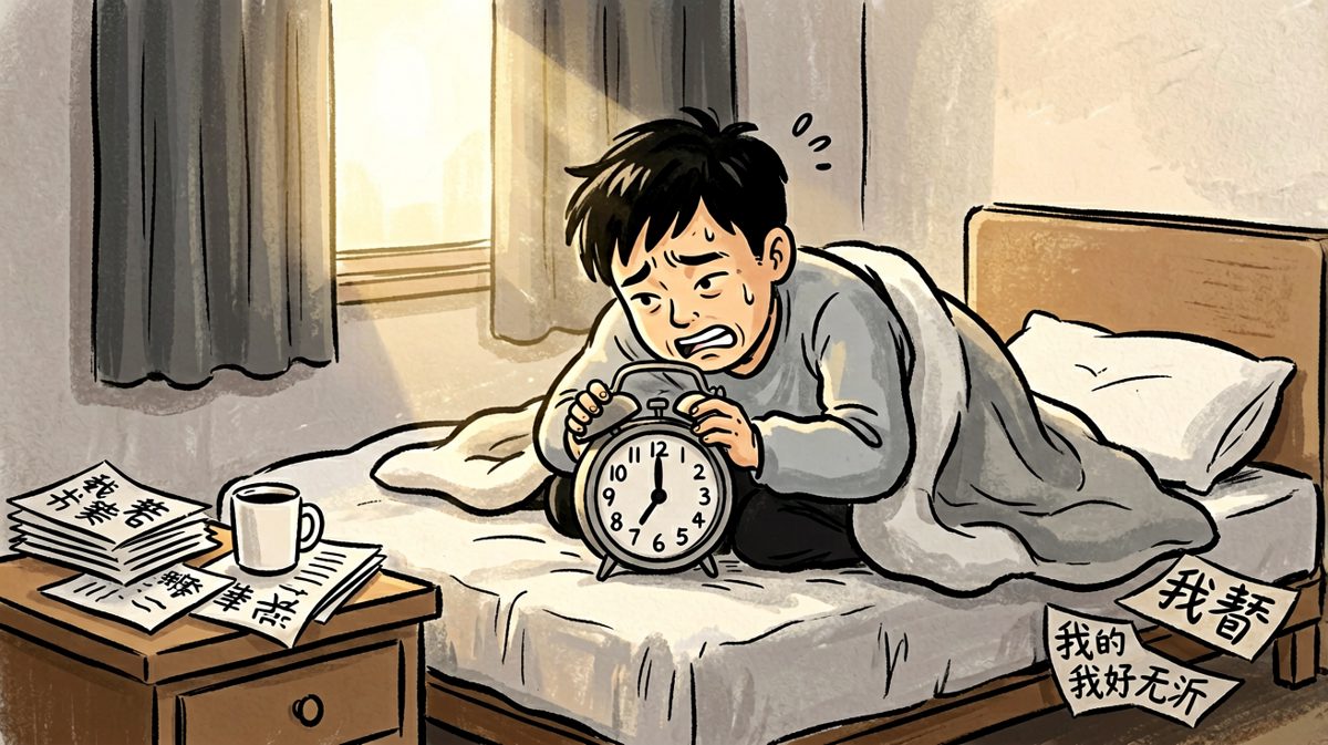 闹钟响了但根本起不来