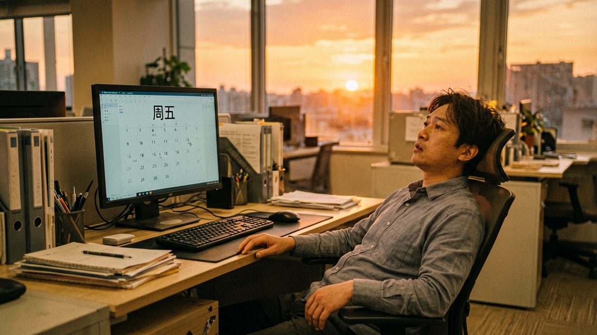 原来今天是周五啊