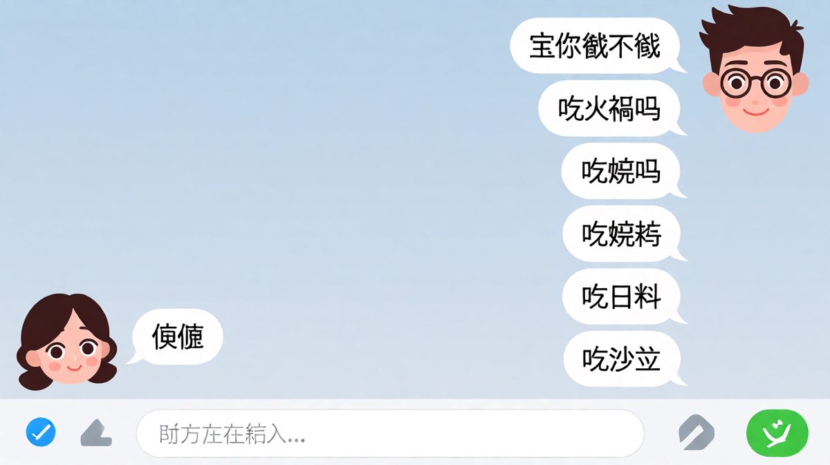 男生试探多次被女生一句'随便'终结，经典情侣送命题现场