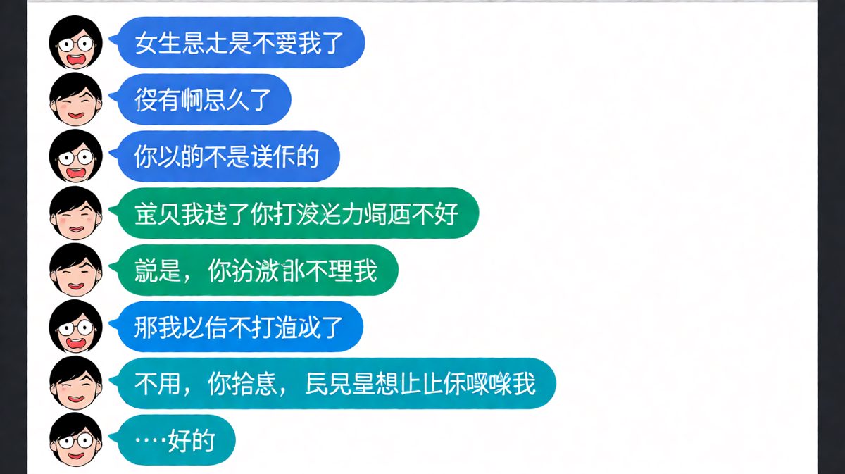 女生假装生气测试男友，男友秒认输结果更惨——女生只是想要被哄