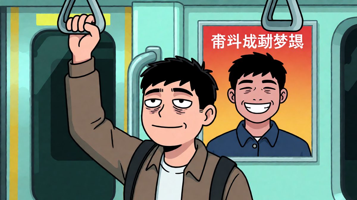 海报说奋斗有梦，我说挤地铁是修行