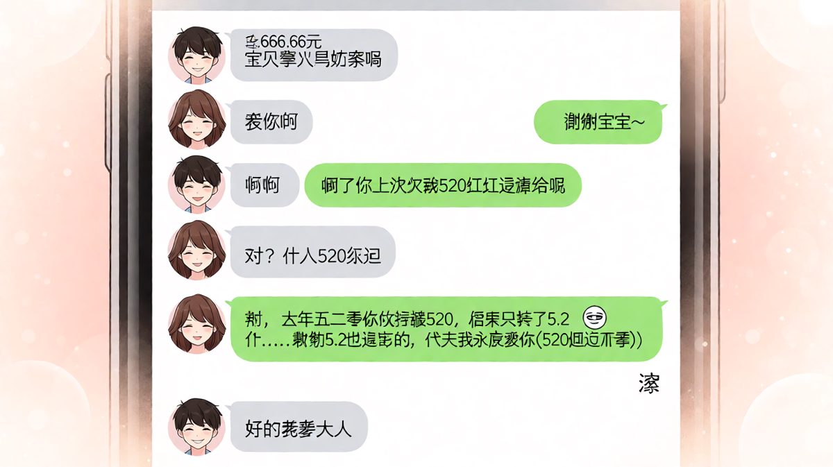 5.2元当520还？这波操作直接把女朋友气笑了！