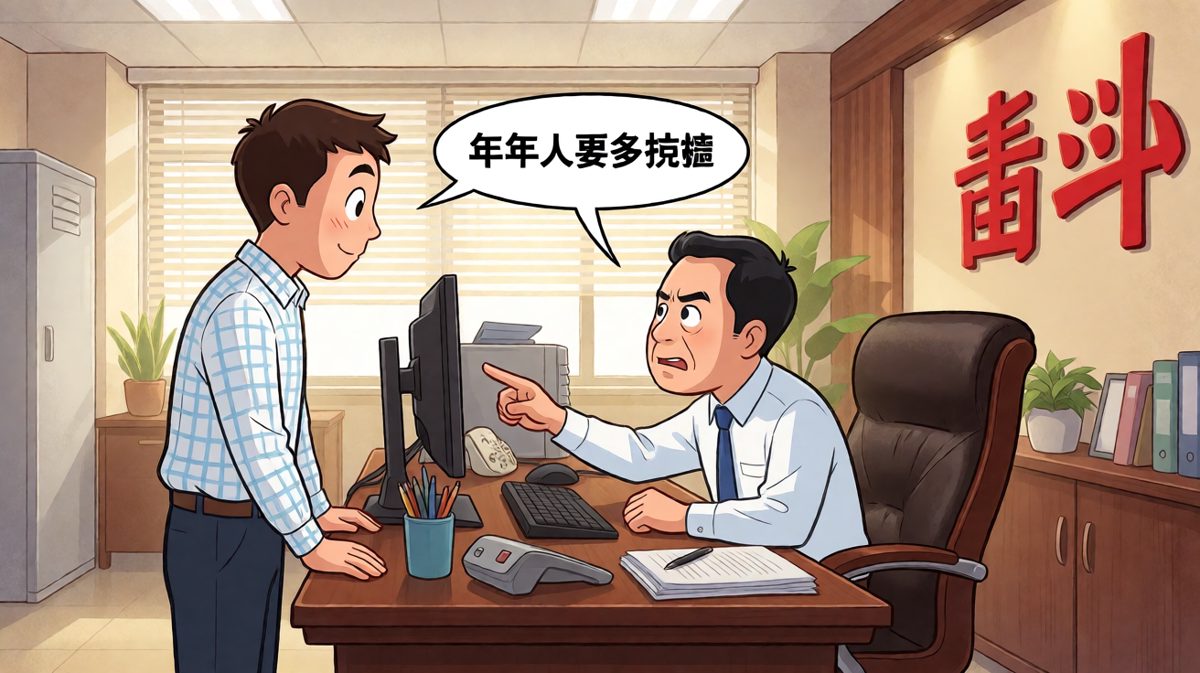 老板说'年轻人要多锻炼'，员工激动地站起来，结果老板让去拿快递
