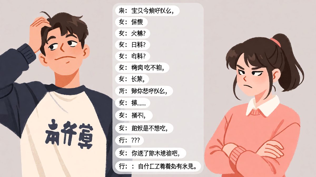 「随便」是情侣间最难回答的问题
