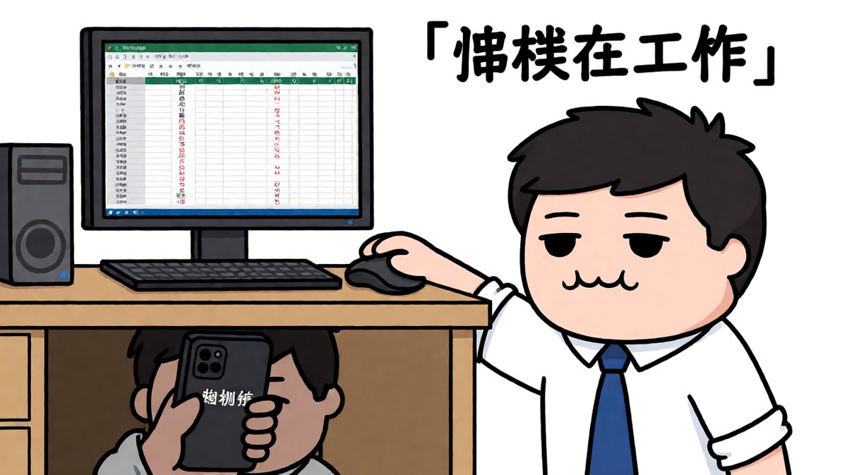 表面工作狂，背地摸鱼王