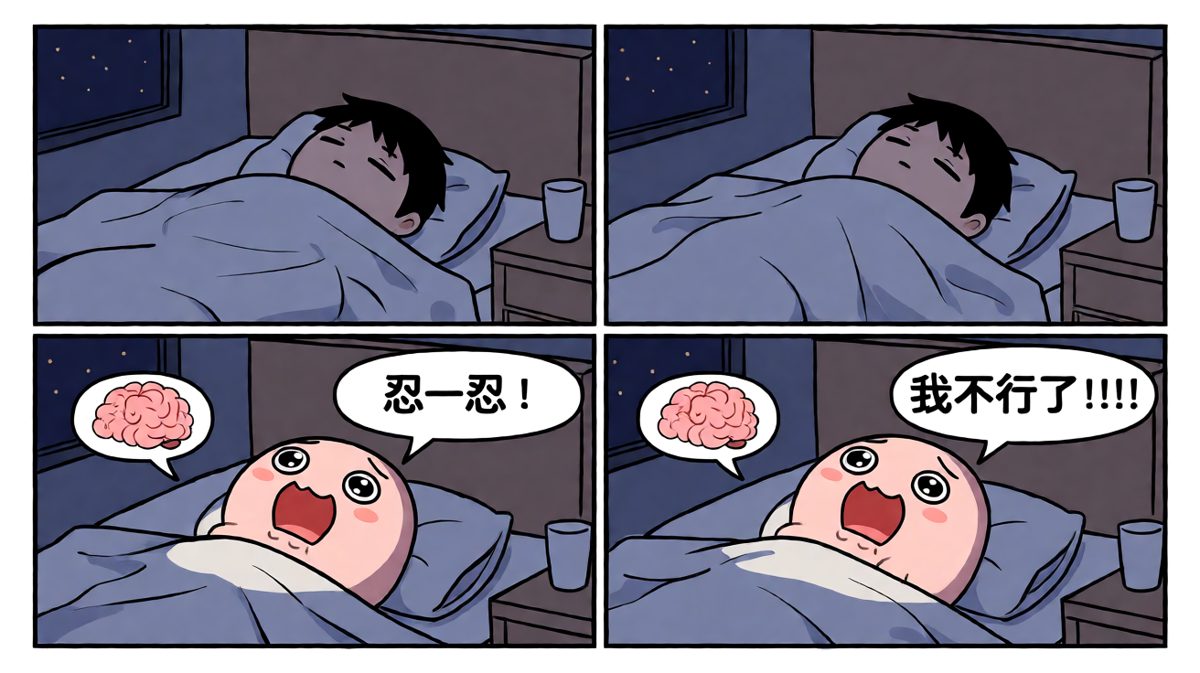 晚上十点，肚子和大脑展开了激烈辩论赛。